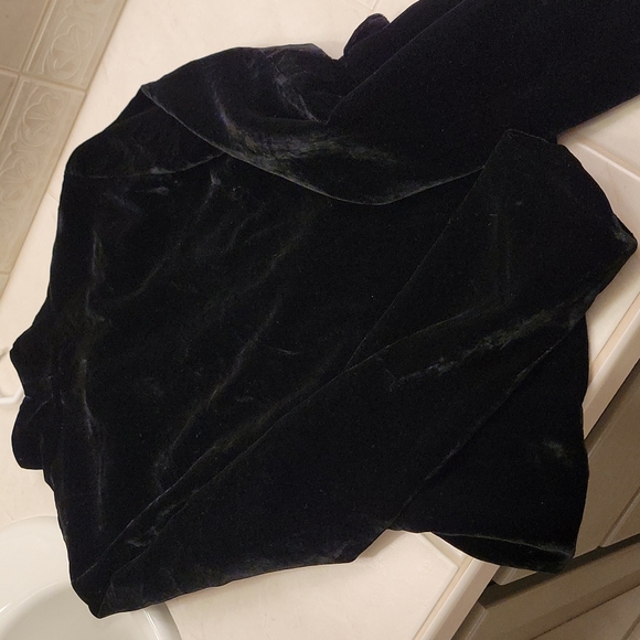 Marciano Black Velvet "real" Jacket Size 6 - Picture 4 of 12